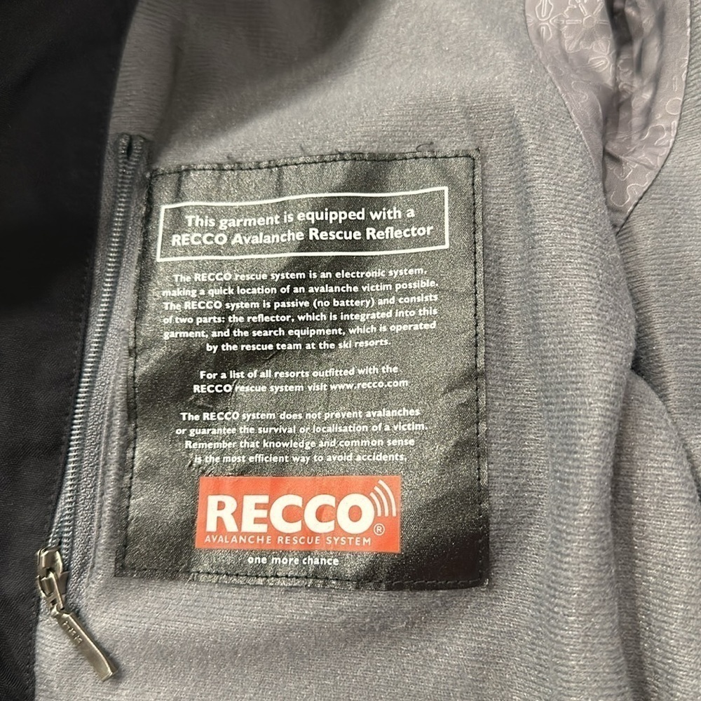 The North Face HyVent RECCO Avalanche System Full Zip Up Women’s Jacket Black XS - Picture 9 of 12
